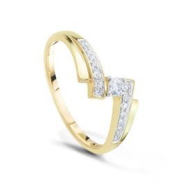 Кольцо с бриллиантами из розового золота VALTERA 41074