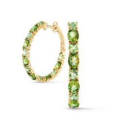 Серьги с полудрагоценными камнями из желтого золота VALTERA 58067