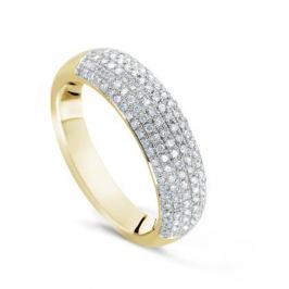 Кольцо с бриллиантами из желтого золота VALTERA 69409
