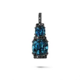 Подвес с топазами и бриллиантами из белого золота VALTERA 53469