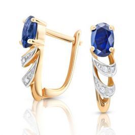 Серьги с сапфирами и бриллиантами из розового золота VALTERA 91797