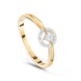 Кольцо с бриллиантами из розового золота VALTERA 41082