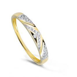 Кольцо с бриллиантами из желтого золота VALTERA 79372