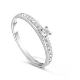 Кольцо с бриллиантами из белого золота VALTERA 79170