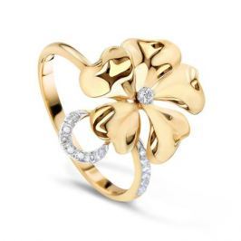 Кольцо с бриллиантами из желтого золота VALTERA 55060