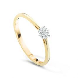 Кольцо с бриллиантами из желтого золота VALTERA 50874