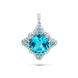 Подвес с топазами и бриллиантами из белого золота VALTERA 66636