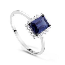 Кольцо с сапфирами и бриллиантами из белого золота VALTERA 55609