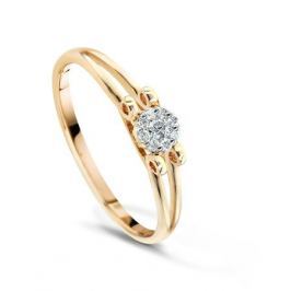 Кольцо с бриллиантами из розового золота VALTERA 49339