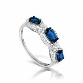 Кольцо с сапфирами и бриллиантами из белого золота VALTERA 92611