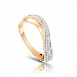 Кольцо с бриллиантами из розового золота VALTERA 94404