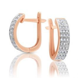 Серьги с бриллиантами из розового золота VALTERA 100510